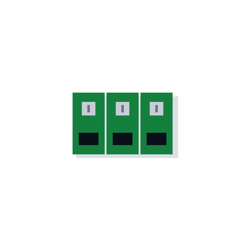 KF301 PCB Terminal Block, 3-pin, 5.08 mm